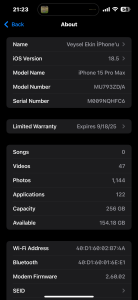 15 Pro Max Natural Titanium 256Gb thumb 1