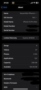İPhone 15 Pro Max Natürel Titanium 256 Gb thumb 3