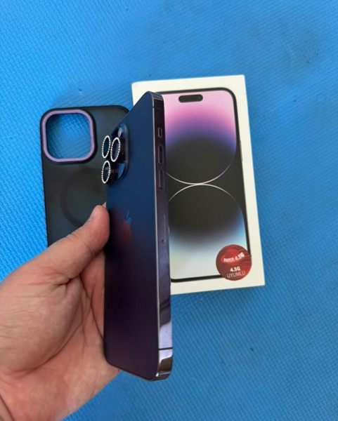 iPhone 14 Pro Max Mor 128GB – Orijinal, Çiziksiz, Kayıtlı, K 0
