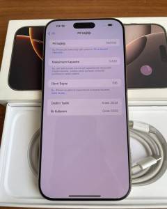 📱 iPhone 16 Pro Max Desert Titanium | 256GB | %100 Pil | Ga thumb 2